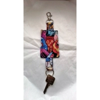 Cat Keyring, Cat Fabric Keyfob, Cat luggage tag Eco Friendly New Home Letterbox Gift