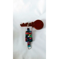 Brick Keyring, Eco friendly Fabric Keychain, Luggage Tag, Keyfob Letter Box Gift made in Yorkshire