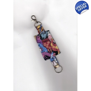 Cat Keyring, Cat Fabric Keyfob, Cat luggage tag Eco Friendly New Home Letterbox Gift