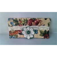 Sanderson Linen Gift Set, Coat hanger, Tissue Case, upcycled and handmade in Yorkshire