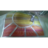 Rainbow Cotton Shoulder Bag, Handmade in Yorkshire