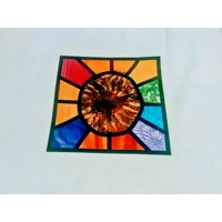 Cotton Shoulder Bag Eco Friendly Cotton Shopping Bag, Rainbow Sunburst