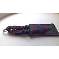 Shoulder Bag from recycled fabrics, Reusable Lined Bag, Handmade Braided Keyring