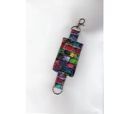 Brick Keyring, Eco friendly Fabric Keychain, Luggage Tag, Keyfob Letter Box Gift made in Yorkshire