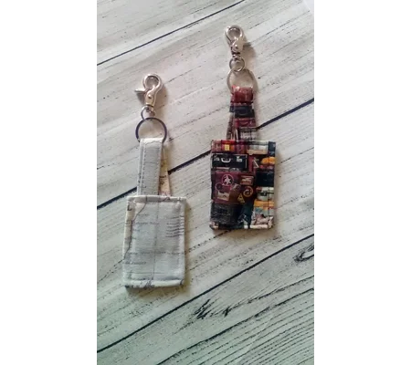 Luggage Tag Travel Keyring For Suitcase , Map Keyfob Letter Box Gift made in Yorkshire