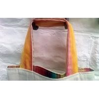Rainbow Cotton Shoulder Bag, Handmade in Yorkshire