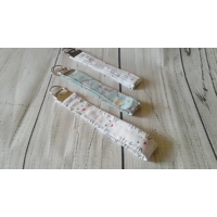 Pink and Blue fabric storage box, cotton basket, storage caddy handmade in Yorkshire