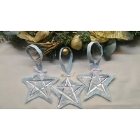 Handmade Red Felt Christmas Stocking Tree Decoration Reusable Fabric Tree Ornament, secret santa sto