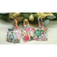 Red Felt Christmas Tree Decorations, Fabric Present Tree Ornament, handmade in Yorkshire Christmas l