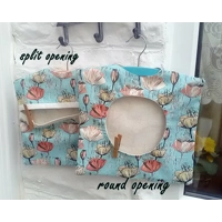 Green Cross Body Peg Bag, Lined Cotton peg bag, eco Friendly Laundry Bag, Handmade in Yorkshire