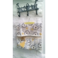 Peg Bag with Hanger, Lined Cotton Peg Bag, Eco Friendly Laundry Bag, Housewarming Gift For Her from