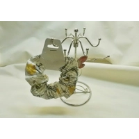 Bee self tie headband, bee scrunchie, yellow cotton elastic self tie hairband