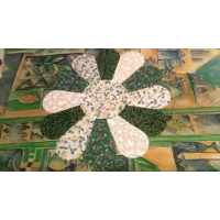 Dresden Peg Bag Handmade Lined Cotton Peg Bag includes wood Hanger, Eco Friendly Laundry Bag,Housewa