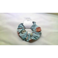 Green scrunchie Flowers Green Headband floral cotton reusable elasticated hairband, letter box gift