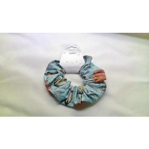 Green Floral Cotton Scrunchie & Headband Set - Handmade in Yorkshire