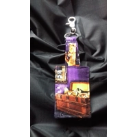 Halloween Make Up Bag, Purple Zip Travel Pouch, Halloween Cosmetic Bag