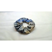 Batik self tie headband, blue batik scrunchie, batik sleep mask