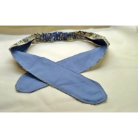 Batik self tie headband, blue batik scrunchie, batik sleep mask