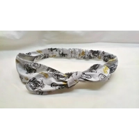 Motorcycle Scrunchie Motorbike Headband, reusable self tie headband