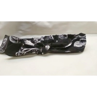 Motorcycle Scrunchie and black bike headband, Women's reusable scrunchie handmade to order