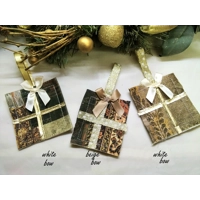 Velvet Fabric Christmas Decoration Set Handmade Christmas Tree Ornament,  made in Yorkshire