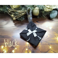 Motorcycle Christmas Folded Fabric Ornament Handmade Tree Decorations, made in Yorkshire