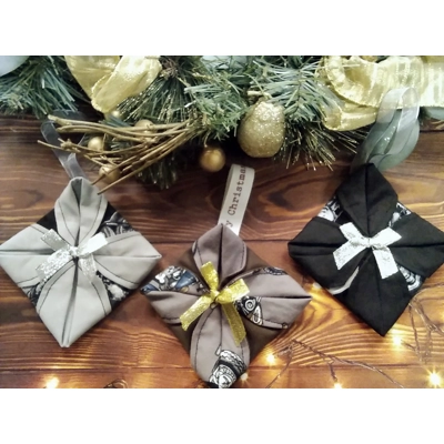 Motorcycle Christmas Folded Fabric Ornament Handmade Tree ..