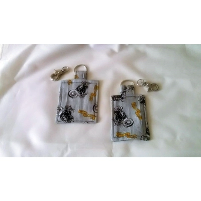 Grey Motorcycle Keyring, motorbike Keyfob, Eco Friendly New Home Gift, Biker luggage tag, letter box