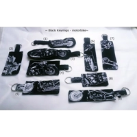 Grey Motorcycle Keyring, motorbike Keyfob, Eco Friendly New Home Gift, Biker luggage tag, letter box