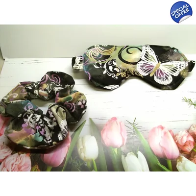 Butterfly sleep mask with butterfly scrunchie, Letterbox G..