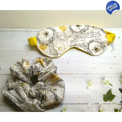 Bee cotton fabric sleep..