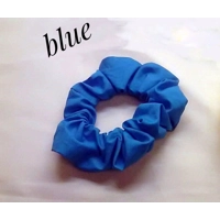 Scrunchie Blue Floral Women Hair Accessories, Blue Roses Scrunchie