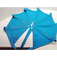 Blue Purple Cotton Bunting, 8 flags 2.2 metres Bunting, handmade in Yorkshire