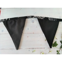 Brown Motorcycle Bunting double sided 10 flags, 2.6 metres, motorbike cotton bunting, Motorcycle Gif