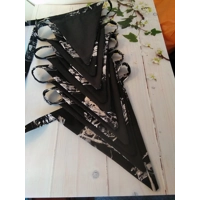 Brown Motorcycle Bunting double sided 10 flags, 2.6 metres, motorbike cotton bunting, Motorcycle Gif