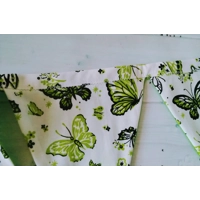 Green butterfly bunting Full size reusable cotton bunting , 10 flags double sided and 2.2 metres lon
