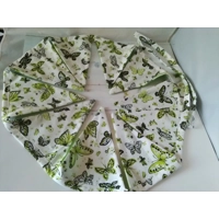Green butterfly bunting Full size reusable cotton bunting , 10 flags double sided and 2.2 metres lon