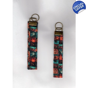 Halloween Wrist Strap Keyfob/Keychain Letter Box Gift, Handmade