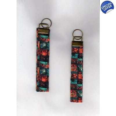 Halloween Wrist Strap Keyfob/Keychain Letter Box Gift, Handmade