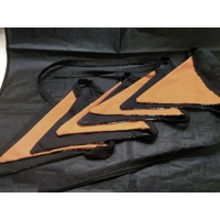 Halloween Bunting , 10 flags 2.5 metres, Double Sided Orange Cotton Bunting, Halloween Wall Decorati