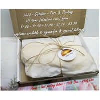 Yellow flowers cotton bunting & bag, 10 flags double sided, 2.6 metres