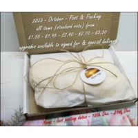 Christmas Folded Fabric Tree Ornament, Handmade Tree Decorations, letter box gift made in Yorkshire