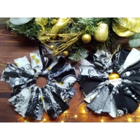 Motorbike mini rag wreath, eco friendly motorcycle home decor hanging decoration tree letter box gif