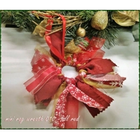 Motorcycle mini rag wreath home decoration eco friendly fabric letter box gift handmade in Yorkshire