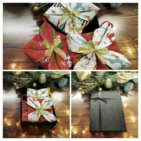 Black Rose Mini Rag Wreath - Eco-Friendly Home Decor Gift Handmade in Yorkshire