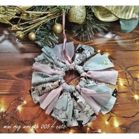 Christmas Tree Decoration Blue Star Reusable Fabric Tree Ornament, handmade in Yorkshire