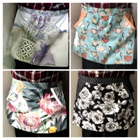 Duck Half Apron with Pocket, Linen Apron with tie waist apron - Handmade in Yorkshire