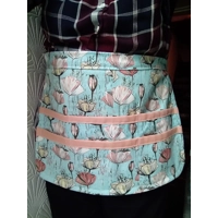 Green Utility Six pocket apron, gardening apron, teacher apron letter box gift