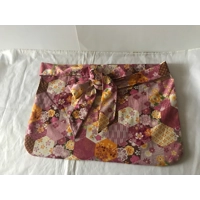 Three pocket utility apron, tie waist pink peg apron, lined craft apron handmade in Yorkshire, lette