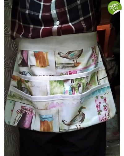 Six Pocket Utility Apron, Craft, Garden, Teacher, tie waist lined apron handmade in Yorkshire, lette Six Pocket Utility Apron, Craft, Garden, Teacher, tie waist lined apron handmade in Yorkshire, lette